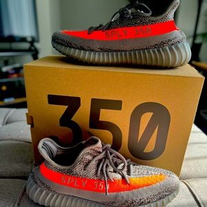 Orange and Grey Men’s Yeezy Boost 350 V2